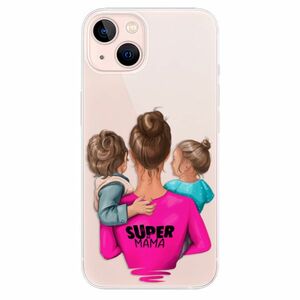 Odolné silikonové pouzdro iSaprio - Super Mama - Boy and Girl - iPhone 13 obraz