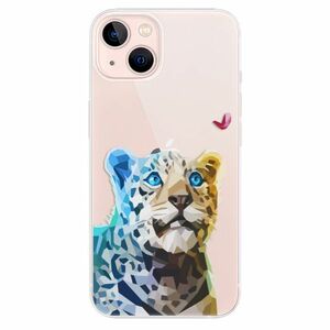 Odolné silikonové pouzdro iSaprio - Leopard With Butterfly - iPhone 13 obraz
