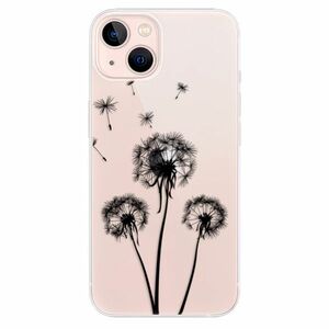 Odolné silikonové pouzdro iSaprio - Three Dandelions - black - iPhone 13 obraz