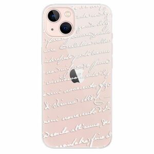 Odolné silikonové pouzdro iSaprio - Handwriting 01 - white - iPhone 13 obraz
