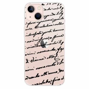 Odolné silikonové pouzdro iSaprio - Handwriting 01 - black - iPhone 13 obraz