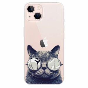Odolné silikonové pouzdro iSaprio - Crazy Cat 01 - iPhone 13 obraz