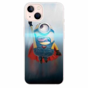 Odolné silikonové pouzdro iSaprio - Mimons Superman 02 - iPhone 13 obraz