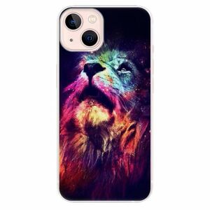 Odolné silikonové pouzdro iSaprio - Lion in Colors - iPhone 13 obraz