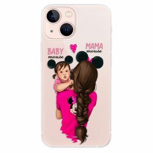 Odolné silikonové pouzdro iSaprio - Mama Mouse Brunette and Girl - iPhone 13 mini obraz