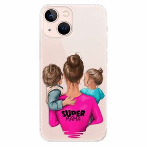 Odolné silikonové pouzdro iSaprio - Super Mama - Boy and Girl - iPhone 13 mini obraz