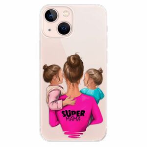 Odolné silikonové pouzdro iSaprio - Super Mama - Two Girls - iPhone 13 mini obraz