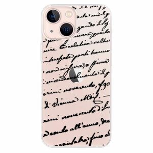 Odolné silikonové pouzdro iSaprio - Handwriting 01 - black - iPhone 13 mini obraz