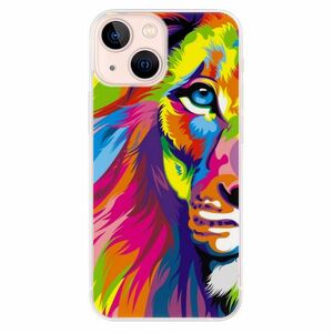Odolné silikonové pouzdro iSaprio - Rainbow Lion - iPhone 13 mini obraz