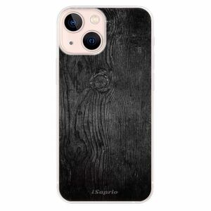 Odolné silikonové pouzdro iSaprio - Black Wood 13 - iPhone 13 mini obraz