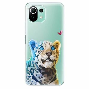 Odolné silikonové pouzdro iSaprio - Leopard With Butterfly - Xiaomi Mi 11 Lite obraz