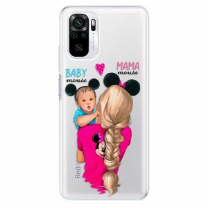Odolné silikonové pouzdro iSaprio - Mama Mouse Blonde and Boy - Xiaomi Redmi Note 10 / Note 10S obraz
