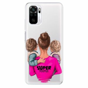 Odolné silikonové pouzdro iSaprio - Super Mama - Two Boys - Xiaomi Redmi Note 10 / Note 10S obraz