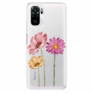 Odolné silikonové pouzdro iSaprio - Three Flowers - Xiaomi Redmi Note 10 / Note 10S obraz