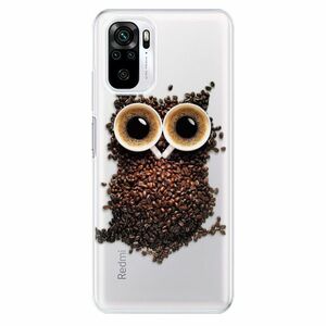 Odolné silikonové pouzdro iSaprio - Owl And Coffee - Xiaomi Redmi Note 10 / Note 10S obraz