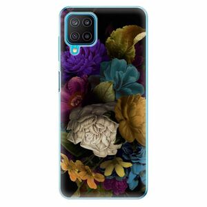 Odolné silikonové pouzdro iSaprio - Dark Flowers - Samsung Galaxy M12 obraz