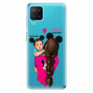 Odolné silikonové pouzdro iSaprio - Mama Mouse Brunette and Boy - Samsung Galaxy M12 obraz