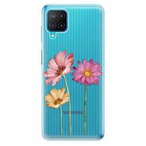 Odolné silikonové pouzdro iSaprio - Three Flowers - Samsung Galaxy M12 obraz