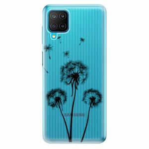 Odolné silikonové pouzdro iSaprio - Three Dandelions - black - Samsung Galaxy M12 obraz
