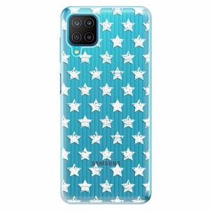 Odolné silikonové pouzdro iSaprio - Stars Pattern - white - Samsung Galaxy M12 obraz