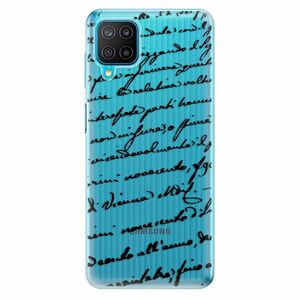 Odolné silikonové pouzdro iSaprio - Handwriting 01 - black - Samsung Galaxy M12 obraz