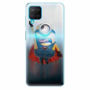 Odolné silikonové pouzdro iSaprio - Mimons Superman 02 - Samsung Galaxy M12 obraz