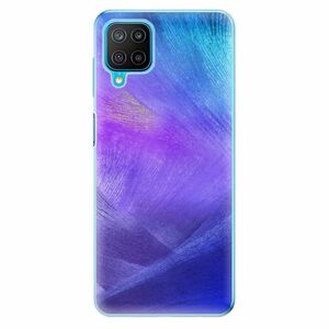 Odolné silikonové pouzdro iSaprio - Purple Feathers - Samsung Galaxy M12 obraz