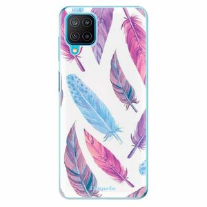 Odolné silikonové pouzdro iSaprio - Feather Pattern 10 - Samsung Galaxy M12 obraz
