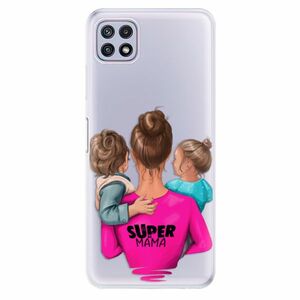 Odolné silikonové pouzdro iSaprio - Super Mama - Boy and Girl - Samsung Galaxy A22 5G obraz