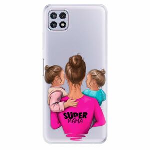 Odolné silikonové pouzdro iSaprio - Super Mama - Two Girls - Samsung Galaxy A22 5G obraz