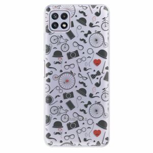 Odolné silikonové pouzdro iSaprio - Vintage Pattern 01 - black - Samsung Galaxy A22 5G obraz