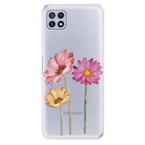 Odolné silikonové pouzdro iSaprio - Three Flowers - Samsung Galaxy A22 5G obraz