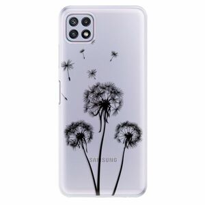 Odolné silikonové pouzdro iSaprio - Three Dandelions - black - Samsung Galaxy A22 5G obraz