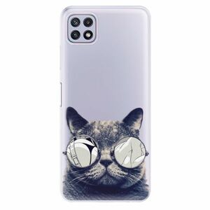 Odolné silikonové pouzdro iSaprio - Crazy Cat 01 - Samsung Galaxy A22 5G obraz
