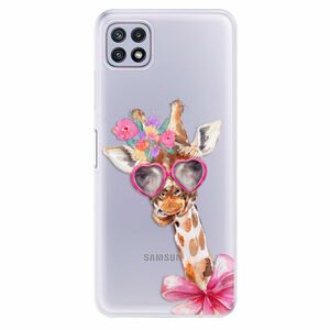 Odolné silikonové pouzdro iSaprio - Lady Giraffe - Samsung Galaxy A22 5G obraz