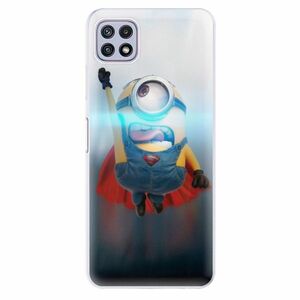 Odolné silikonové pouzdro iSaprio - Mimons Superman 02 - Samsung Galaxy A22 5G obraz