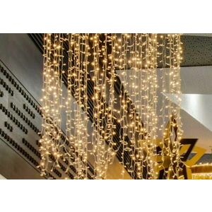 DecoLED Interiérová LED světelná záclona - 1x3 m, teple bílá, 300 diod obraz