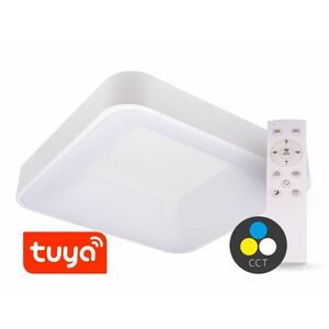 T-LED SMART TUYA Bílé LED stropní svítidlo hranaté 500x500mm 48W CCT s DO 105563 obraz