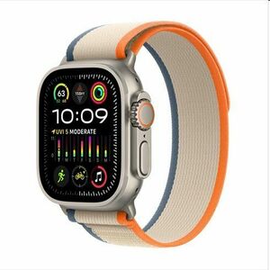 Apple Watch Ultra 2 GPS + Cellular, 49mm Titanium Case with Orange/Beige Trail Loop - M/L obraz