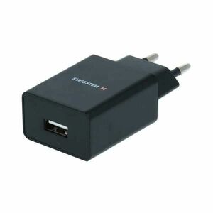 Sítóvý Adaptér Swissten Smart IC 1x USB 1A + Datový kabelUSB / Lightning 1, 2 m, černý obraz