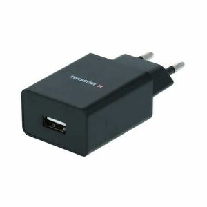 Sítóvý Adaptér Swissten Smart IC 1x USB 1A + Datový kabelUSB / Typ C 1, 2 m, černý obraz