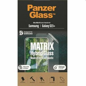 Ochranné sklo PanzerGlass Matrix UWF AB FP wA pro Samsung Galaxy S23 Plus, černé obraz