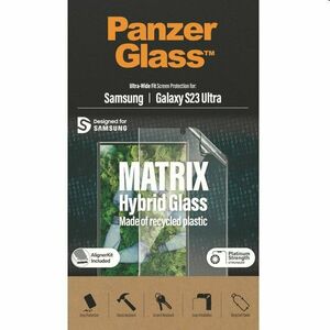 Ochranné sklo PanzerGlass Matrix UWF AB FP wA pro Samsung Galaxy S23 Ultra, černé obraz