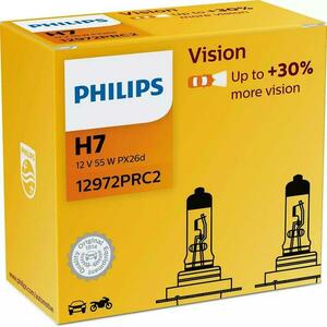 Philips H7 12V 55W PX26d Vision +30% 2ks 12972PRC2 obraz