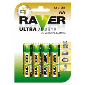 Baterie RAVER alkalická LR6 obraz