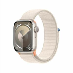 Apple Watch Series 9 GPS 41mm Starlight Aluminium Case with Starlight Sport Loop obraz