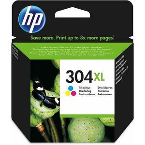HP 304XL Tříbarevná originální inkoustová kazeta N9K07AE#BA3 obraz