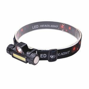 Solight LED čelová nabíjecí svítilna, 3W + COB, 150 + 60lm, Li-ion, USB WN32 obraz
