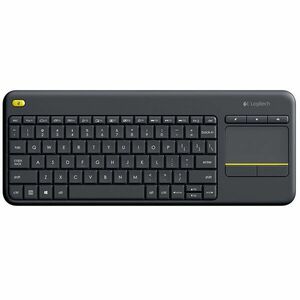 Logitech K400 Plus Wireless Touch Keyboard, black CZ obraz