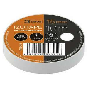 EMOS Izolační páska PVC 15mm / 10m bílá 2001151010 obraz